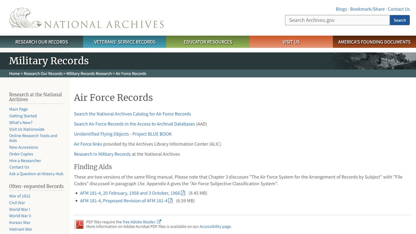 Air Force Records | National Archives